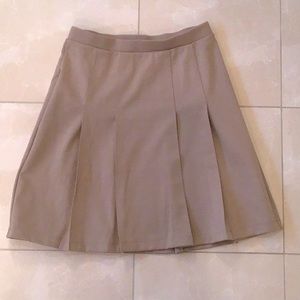 Lands End Girl’s School Uniform Ponte Pleat Skirt Size 12